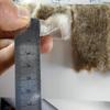 Pelaje de Conejo Grande Punta Teñida Felpa Artificial Terciopelo de Conejo Punta Blanca Desgastada Piel Pequeña Tela para Juguete de Moda Otoño e Invierno
