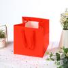 Bolsa Tote Cuadrada Transparente con Flores Etiqueta para Hornear Festivo Exhibición de Ventana de Muñeca Bolsa de Regalo Venta al Mayoreo Ramo