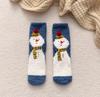 Novas meias meias de Natal meias femininas de lã coral espessa até a panturrilha meias dormir em casa Meias de algodão Terry no chão atacado