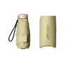 Paraguas Mini Compacto Portátil de Doble Uso para Sol o Lluvia con Logo Impreso, Recubrimiento Negro para Protección Solar, Paraguas Sombrilla para Mujeres, Paraguas Plano 50% de descuento