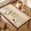 Mantel individual de estilo wabi-sabi para mesa de comedor, a prueba de aceite, impermeable, resistente al calor, resistente a altas temperaturas, fácil de limpiar, lujo ligero, sensación de alta gama, modelo nuevo 2026 mantel para mesa de centro