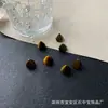 Popular Amazon transfronterizo Piedra de Tigre de Cristal de Jade 10mm piedra desnuda aretes cónicos accesorios suministro directo de fábrica