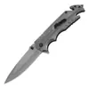 Cuchillo plegable multiusos para defensa personal, cuchillo plegable de bolsillo portátil, alta dureza, acero inoxidable para camping, supervivencia, cuchillo para exteriores
