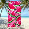 Toalha de Praia de Microfibra Transfronteiriça com Logotipo Personalizado, Absorvente de Água, Secagem Rápida, Toalha de Banho com Veludo Impresso Dupla Face, Feita Sob Medida para Comércio Exterior