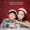 Promoção de Venda Chapéu de Natal Decoração de Chapéu Adultos Crianças Crianças Adesivo para Crianças Com Luz Brilhante Desenho Animado Boneco de Neve Rena Chapéu em estoque
