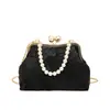 Textura Vintage 2026 Nueva Moda Bolso tipo concha con cierre Bolso de hombro para mujer Bolso de mano Bolso cruzado casual con cadena