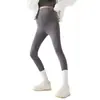 Leggings de Tencel con Hilo Texturizado para Mujeres Embarazadas 2024 Otoño Nuevos Pantalones Abdominales de Cintura Alta Ajustable Pantalones de Yoga Adelgazantes