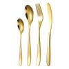 Talheres de aço inoxidável 304 faca e garfo colher para comida ocidental dourado prateado cozinha colher de sopa colher de arroz garfo colher ocidental atacado transfronteiriço
