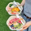 Croissant Helado Pan Taza de Pastel Portátil Crema Croissant Postre Taza de Plástico Desechable para Bebidas Frías Uso Comercial