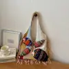 Tendencia de moda transfronteriza nuevo bolso de hombro de punto casual estilo perezoso para mujer bolso tote versátil