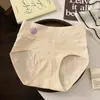 Pantaletas de algodón puro estilo nuevo para mujer de cintura alta con control de abdomen, 10A antibacterianas, entrepierna extendida de algodón puro, talla grande, bragas transpirables de jacquard