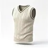 Chaleco de Punto para Hombre con Cuello en V Retorcido, Chaleco Suéter de Otoño e Invierno para Hombre, Suéter sin Mangas Casual para Jóvenes de Amazon
