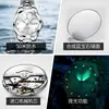 Dropshipping Marca Weibalong Relógio Mecânico Totalmente Automático Aço Inoxidável Negócios Oco À Prova D'água Relógio Masculino Relógio Masculino