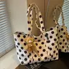 Bolso de Hombro Grande de Alta Gama con Lunares Japoneses y Coreanos 2026 Nuevo Modelo para Mujer, Bolso Tote Casual para Viajes