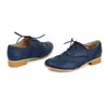 Nuevos Zapatos de Moda para Mujer con Cordones Color Liso Corte Profundo Zapatos de Salón Para las Cuatro Estaciones Punta Redonda Suela de Goma Antideslizante Talla Grande Zapatos Pequeños de Piel Mujer