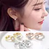 Versión coreana de la novela pendientes de moda populares pendientes de diamante de ocho corazones y ocho flechas de seis garras pendientes para mujer pendientes al por mayor