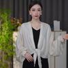 Estilo Novo de Verão Cardigan Cauda de Fênix com Pérolas Roupa de Proteção Solar Chiffon de Seda Gelada Leve Solta Jaqueta da Moda Top Floral