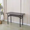 Mesa de puesto largo al por mayor transfronteriza Mesa rectangular moderna simple Mesa plegable de aprendizaje, escritura, comedor para alquiler