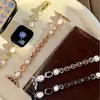 Cadena de Cobre Irregular Perla Metal Acero Banda Adecuada para Apple Watch iWatch 12ª Generación 11/10