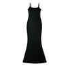 8313-25 Falda larga estilo coreano ajustada con tirantes de cola de pez, versión pequeña, cintura extendida, vestido mopa