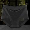 Ropa Interior de Encaje de Satén de Cintura Media Pure Desire para Niñas, Pantalones Cortos Transpirables de Cuadros Dulces y Sexy, Bragas Huecas para Mujeres