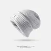 Touca Chapéu de Inverno Grossa de Pelúcia Quente Ursinho Fofo, Chapéu de Tricô para Outono e Inverno com Circunferência da Cabeça Grande