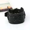 Pulseira de couro masculina, pulseira de couro trançada retrô de fábrica punk, exportação direta para Europa e América