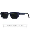 Gafas de Sol con Protección UV de Nuevo Estilo Patrón de Grano de Arroz Transfronterizas, Gafas de Sol Retro de Montura Cuadrada Personalizadas, Exclusivas para Vips