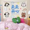 Dibujo Animado Lindo Texto Colgante Tela de Fondo Tela Terciopelo Tapiz Dormitorio Decoración de Cabecera Foto Tapiz
