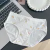 Roupa Íntima Feminina 100% Algodão Feminina Cintura Média Todo Algodão 10A Antibacteriana Gancho Estendido Adolescente Classe A Algodão de Bebê Meninas Tamanho Plus Venda por Atacado