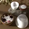 Pote de Armazenamento em Formato de Cone de Papoula Vaso de Flores Molde de Silicone DIY Copo para Vela de Aromaterapia Molde de Gesso