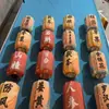Lanternas Estilo Chinês, Lanternas à Prova d'Água para Exterior, Lanternas de Tecido Melão de Inverno, Lanternas Decorativas para Pontos Turísticos e Cenas Noturnas de Rua, Podem Ser Personalizadas em Série