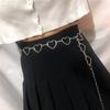 Joyería transfronteriza europea y americana en stock punk metal amor cadena de cintura femenina retro colgante de placa de girasol cadena corporal traje