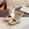Botines Cortos de Piel con Lazo para Niña 2026 Nuevo Estilo Otoño/Invierno Niña Pequeña Suela Suave Zapatos de Princesa Botas de Moda Versátiles para Niños