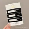 Lindo Pinza para el Pelo Lateral de la Frente Pequeña Estilo Chanel Estampado de Leopardo Pinza de Pelo de Felpa Pinza para Flequillo Oso Pequeño Retro Pinza BB Accesorios para el Cabello