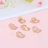 Cuentas de Cristal de Fresa con Agujero Horizontal de 8 mm, Cuentas Sueltas de Cristal de Cristal, Accesorios para Joyería de Pulsera y Collar de Bricolaje, Cuentas Espaciadoras, Venta al por Mayor