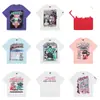 Hermosa Moda Hell Star Ins Mismo Estilo Vintage Estampado Top para Hombre y Mujer Casual a la Moda Algodón Puro Lavable Camiseta de Manga Corta