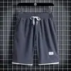 Pantalones Cortos Waffe para Hombre Sueltos Versátiles Casuales de Longitud Media Verano Finos Transpirables Modernos Pantalones Deportivos de Baloncesto