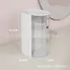 Portalápices caja de almacenamiento oficina escritorio escritorio papelería almacenamiento cosméticos esponja para polvos huevo de belleza pincel de maquillaje a prueba de polvo