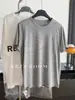 2026 Verano Nuevo Ligero Transpirable Lino Polo Estampado Botones Manga Corta Simple Estilo Coreano Moda Versátil Camiseta