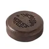 Quemador de Incienso Portátil de Madera Maciza de Nogal Negro Estilo Chino para Uso en Interiores, Adecuado para Árbol de Sándalo, Sándalo y Difusor de Aroma para Ceremonia de Té, Caja Decorativa de Madera