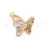 Transfronterizo Nuevo Acero Inoxidable Goteo de Aceite Mariposa Vintage DIY Collar Pulsera Joyería Accesorios Colgante Patrón Animal