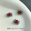 Bestseller transfronterizo Halloween araña arte de uñas con araña 3D oscura dorada y plateada, accesorios de uñas vestibles estilo gótico dulce y genial con pedrería