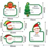 Pegatina navideña transfronteriza, pegatina selladora para embalaje de caja de regalo, decoración de regalo navideño escrita a mano, etiqueta adhesiva