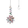 Ab Cristal Sol Festa Pegador de Sol Criador de Arco-Íris Ornamento Pendurado Decoração de Flor de Natal Presente Pegador de Cristal Sino de Vento