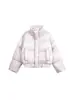 Chaqueta Acolchada Gruesa Floral de Tendencia Nacional Retro Americana para Hombres y Mujeres, Nuevo Estilo Invierno 2025 Abrigo Corto de Algodón para Parejas