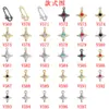 Colgante de aleación que conserva el color, mini pasador de estrella de cuatro puntas, accesorio versátil para collares, pulseras y joyería DIY, materiales para venta al por mayor