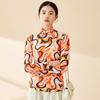 Haomangyuan Cuello Alto Ajustado Adelgazante Conservador del Calor Versátil Cuello Alto Simple Interior Ropa de Otoño Camiseta Base para Mujer 1386