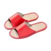 Sandalias de piso y pantuflas de verano para el hogar, para interior, para hombres y mujeres, pantuflas de cuero de lino de piel de vaca para el hogar, para las cuatro estaciones