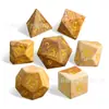 Juego de Mesa Dungeons and Dragons Dados Set de 7 Piezas Dados de Juego Multifacéticos Dnd Rpg Piedra Natural Piedra con Dibujo Dados